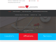 Tablet Screenshot of cardiacassociates.org